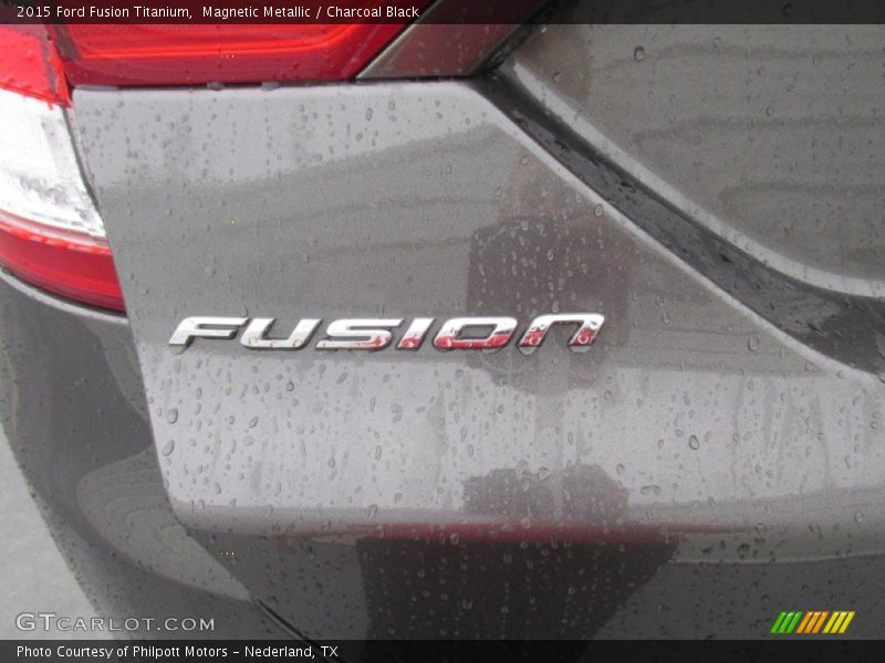 Magnetic Metallic / Charcoal Black 2015 Ford Fusion Titanium