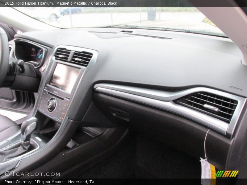 Magnetic Metallic / Charcoal Black 2015 Ford Fusion Titanium