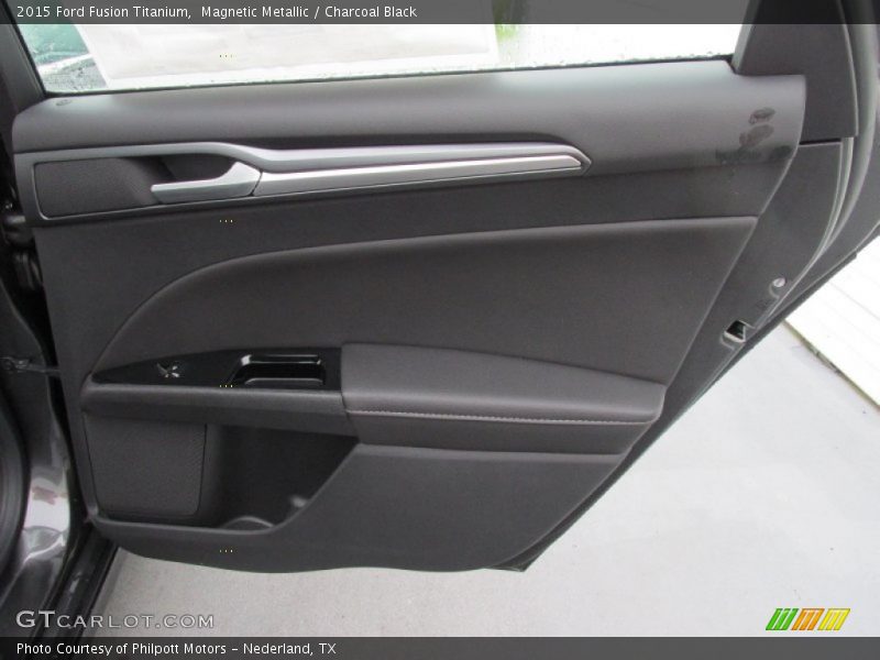 Magnetic Metallic / Charcoal Black 2015 Ford Fusion Titanium