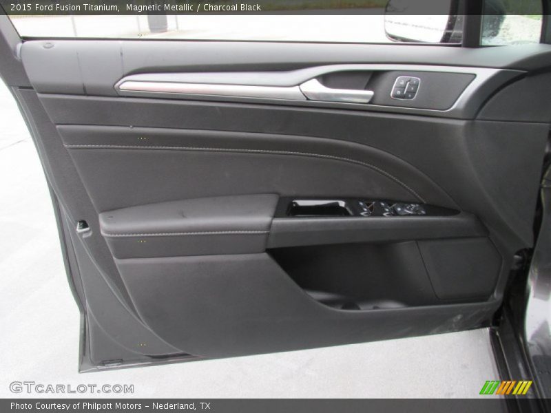 Magnetic Metallic / Charcoal Black 2015 Ford Fusion Titanium
