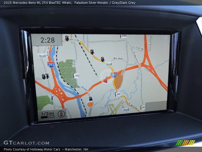 Paladium Silver Metallic / Grey/Dark Grey 2015 Mercedes-Benz ML 250 BlueTEC 4Matic