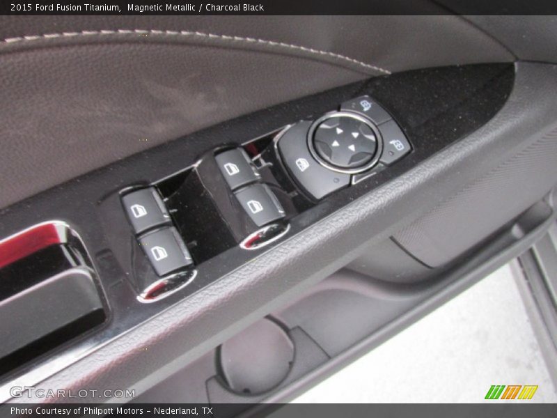 Magnetic Metallic / Charcoal Black 2015 Ford Fusion Titanium