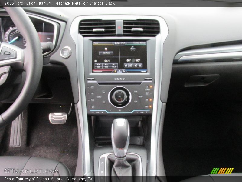 Magnetic Metallic / Charcoal Black 2015 Ford Fusion Titanium
