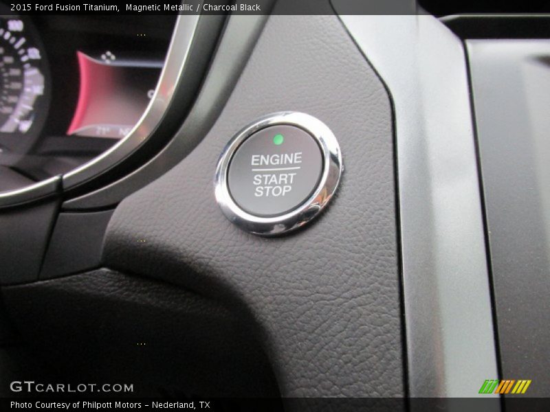 Magnetic Metallic / Charcoal Black 2015 Ford Fusion Titanium
