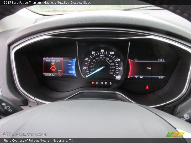Magnetic Metallic / Charcoal Black 2015 Ford Fusion Titanium