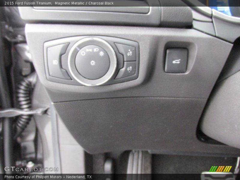 Magnetic Metallic / Charcoal Black 2015 Ford Fusion Titanium