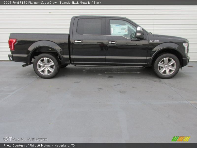 Tuxedo Black Metallic / Black 2015 Ford F150 Platinum SuperCrew