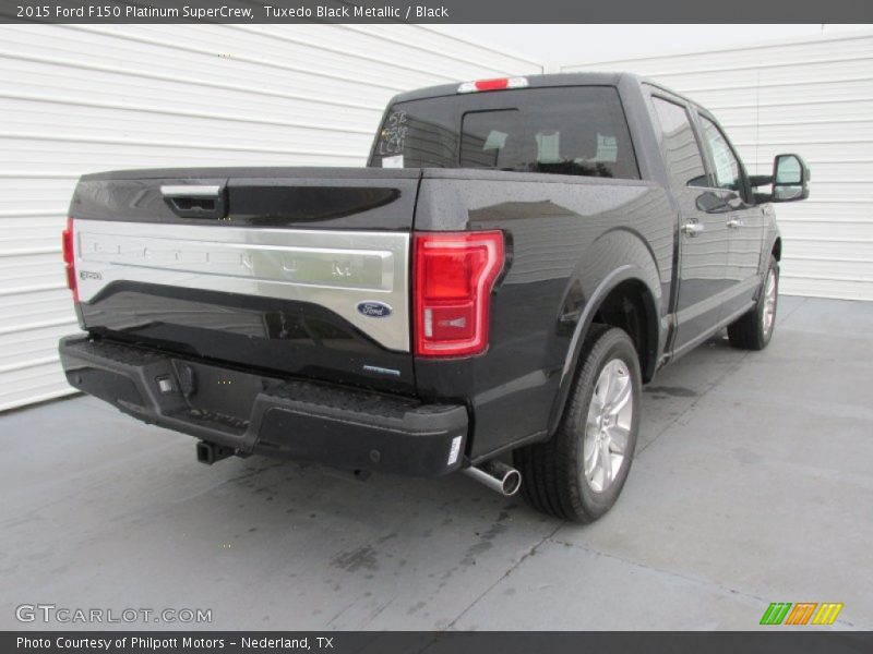 Tuxedo Black Metallic / Black 2015 Ford F150 Platinum SuperCrew