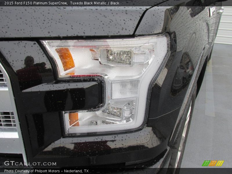 Tuxedo Black Metallic / Black 2015 Ford F150 Platinum SuperCrew