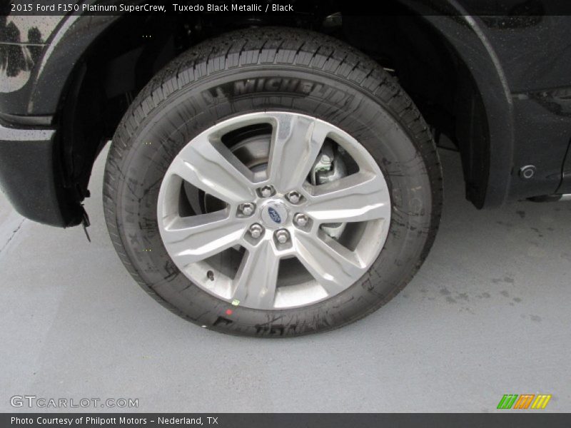Tuxedo Black Metallic / Black 2015 Ford F150 Platinum SuperCrew