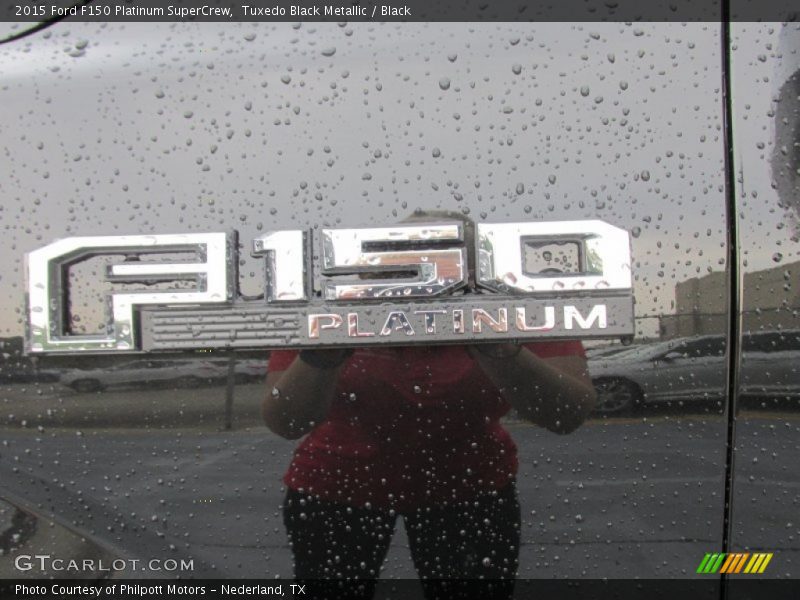 Tuxedo Black Metallic / Black 2015 Ford F150 Platinum SuperCrew