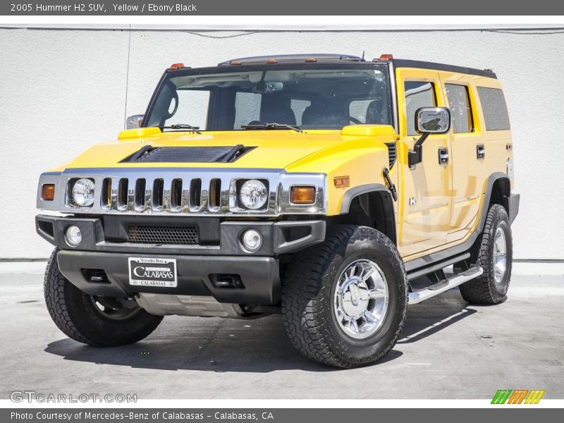 Yellow / Ebony Black 2005 Hummer H2 SUV