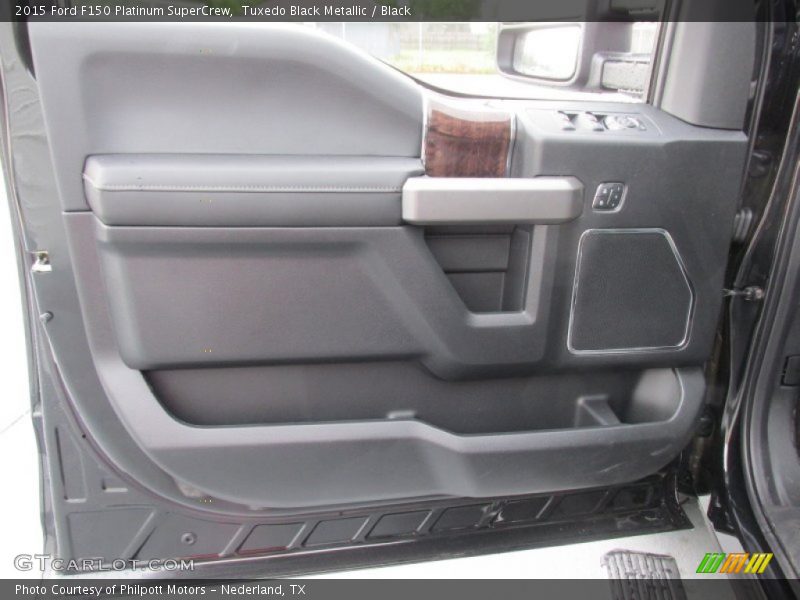 Tuxedo Black Metallic / Black 2015 Ford F150 Platinum SuperCrew