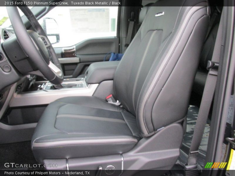 Tuxedo Black Metallic / Black 2015 Ford F150 Platinum SuperCrew