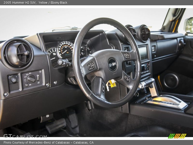 Yellow / Ebony Black 2005 Hummer H2 SUV