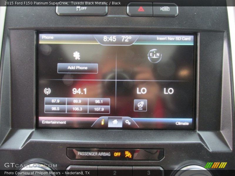 Tuxedo Black Metallic / Black 2015 Ford F150 Platinum SuperCrew