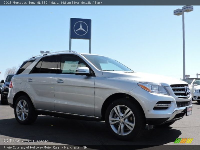 Iridium Silver Metallic / Black 2015 Mercedes-Benz ML 350 4Matic