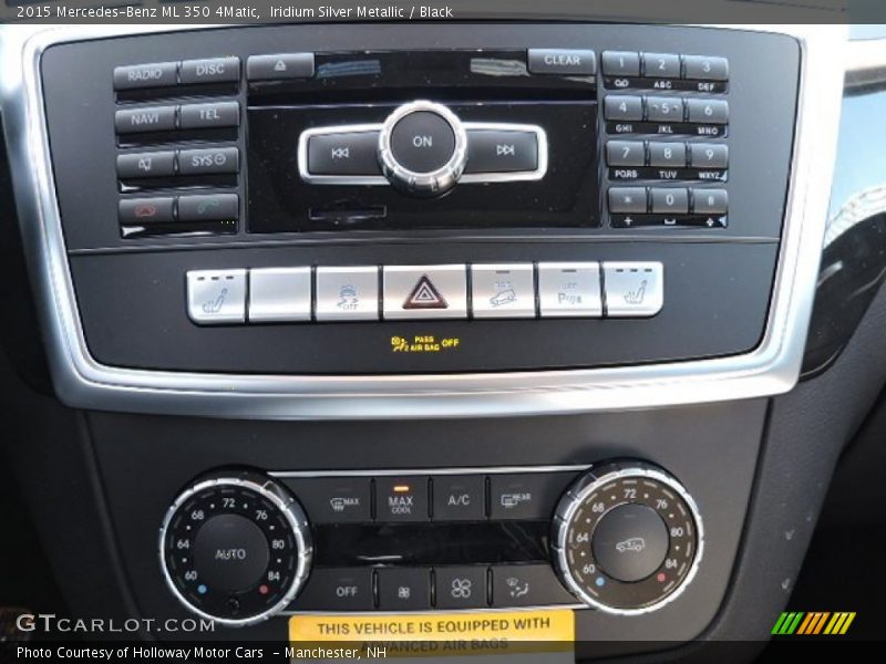 Iridium Silver Metallic / Black 2015 Mercedes-Benz ML 350 4Matic