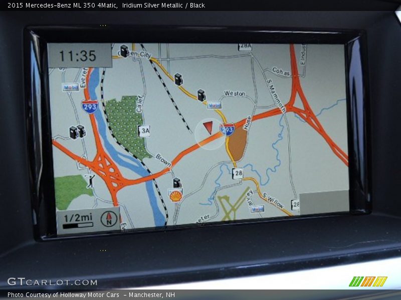 Iridium Silver Metallic / Black 2015 Mercedes-Benz ML 350 4Matic