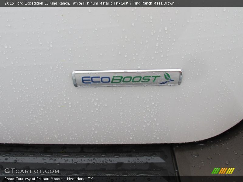 White Platinum Metallic Tri-Coat / King Ranch Mesa Brown 2015 Ford Expedition EL King Ranch