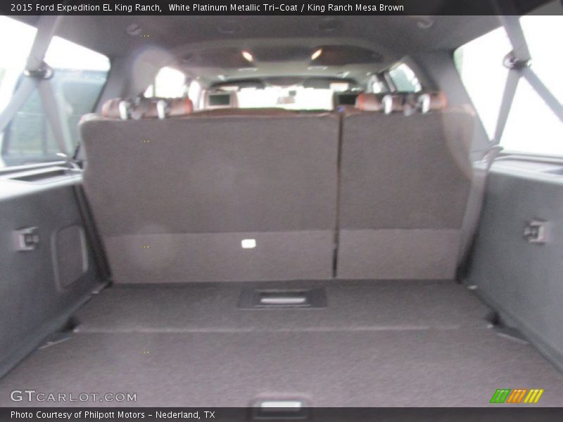 White Platinum Metallic Tri-Coat / King Ranch Mesa Brown 2015 Ford Expedition EL King Ranch