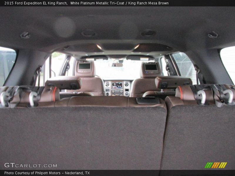 White Platinum Metallic Tri-Coat / King Ranch Mesa Brown 2015 Ford Expedition EL King Ranch