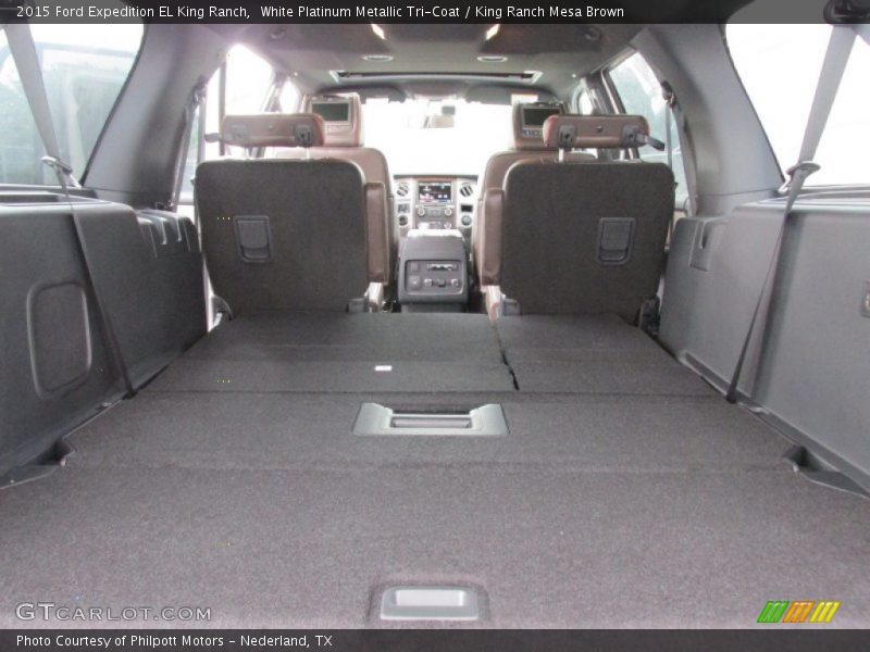 White Platinum Metallic Tri-Coat / King Ranch Mesa Brown 2015 Ford Expedition EL King Ranch