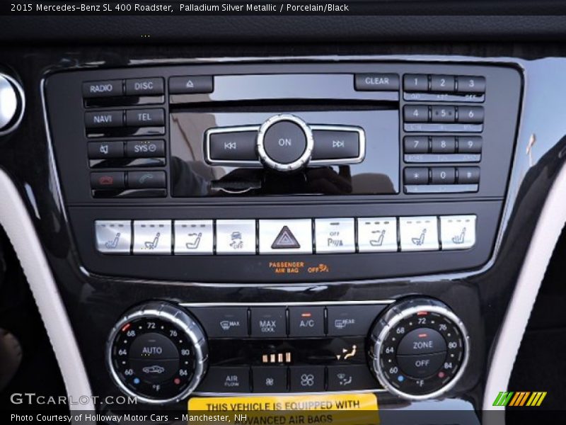 Palladium Silver Metallic / Porcelain/Black 2015 Mercedes-Benz SL 400 Roadster