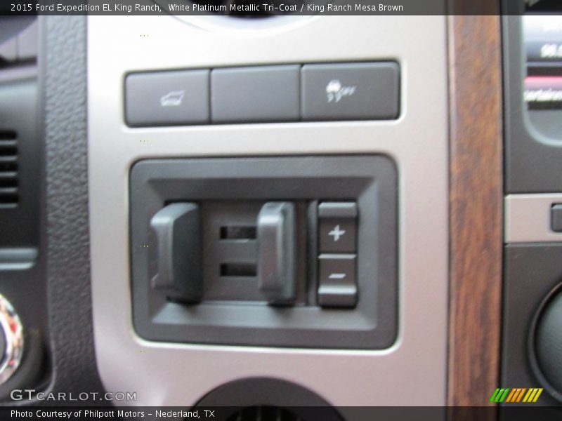 White Platinum Metallic Tri-Coat / King Ranch Mesa Brown 2015 Ford Expedition EL King Ranch