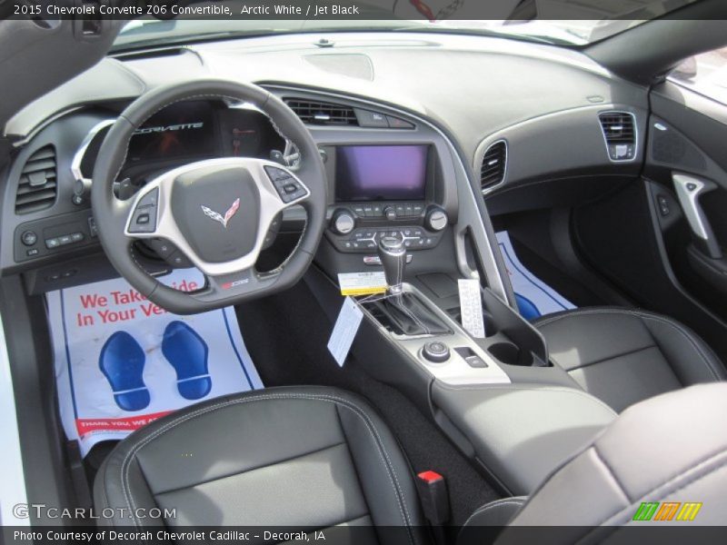 Jet Black Interior - 2015 Corvette Z06 Convertible 