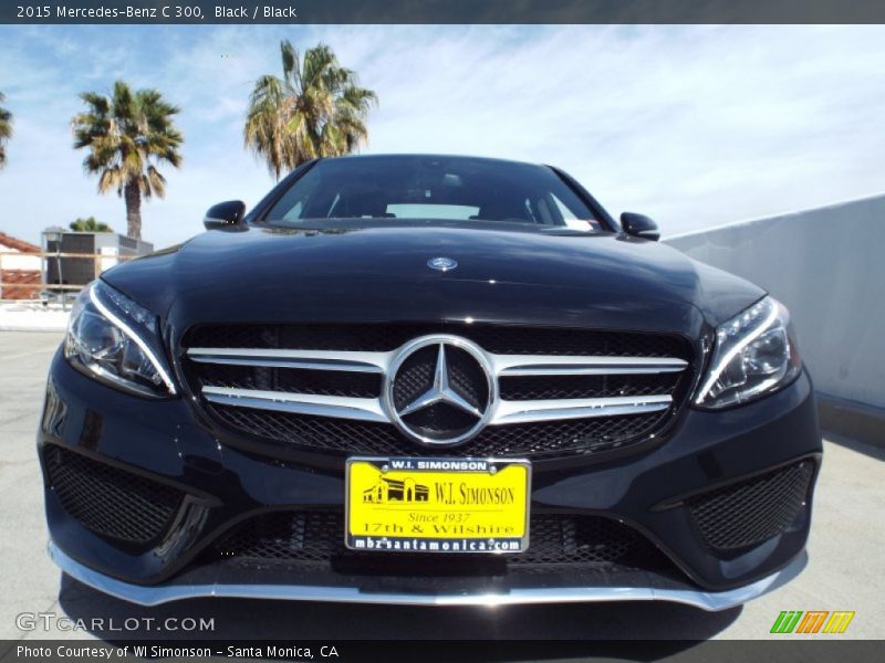 Black / Black 2015 Mercedes-Benz C 300