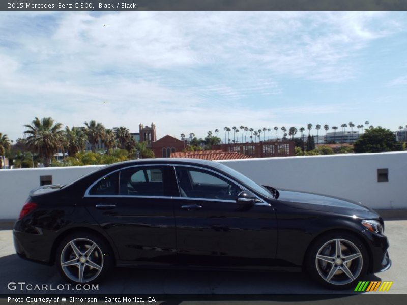 Black / Black 2015 Mercedes-Benz C 300