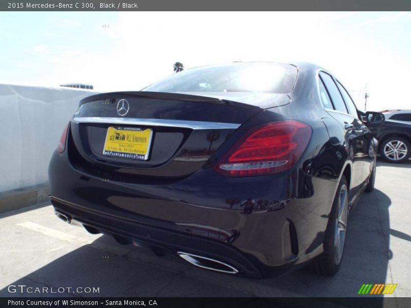 Black / Black 2015 Mercedes-Benz C 300