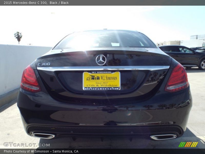 Black / Black 2015 Mercedes-Benz C 300