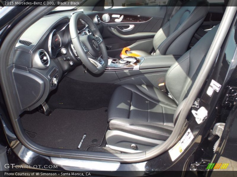 Black / Black 2015 Mercedes-Benz C 300
