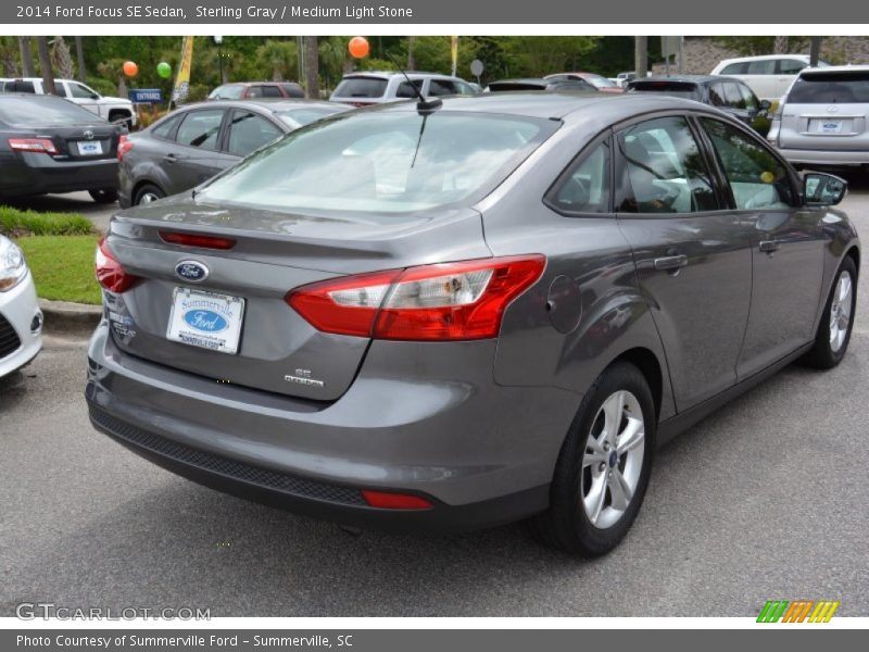 Sterling Gray / Medium Light Stone 2014 Ford Focus SE Sedan