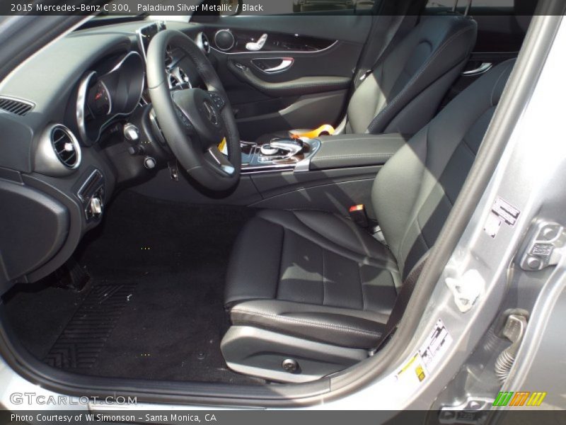 Paladium Silver Metallic / Black 2015 Mercedes-Benz C 300