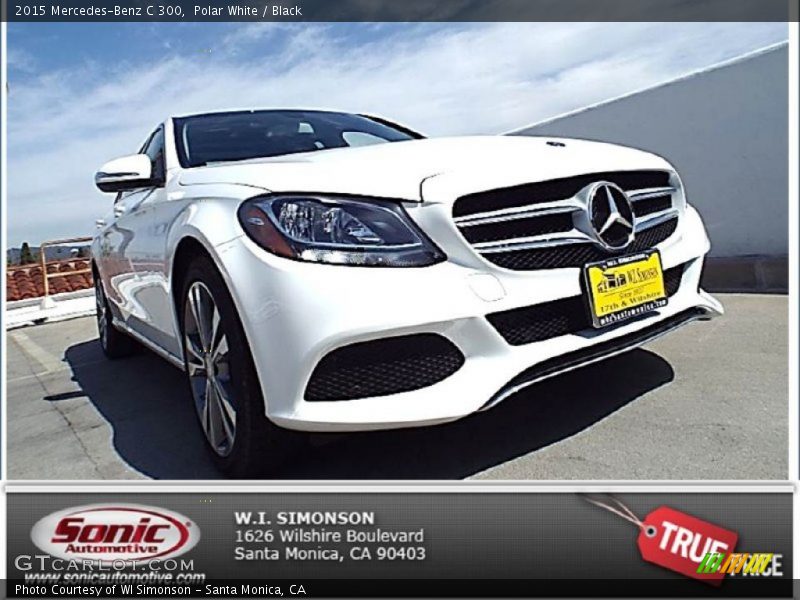 Polar White / Black 2015 Mercedes-Benz C 300