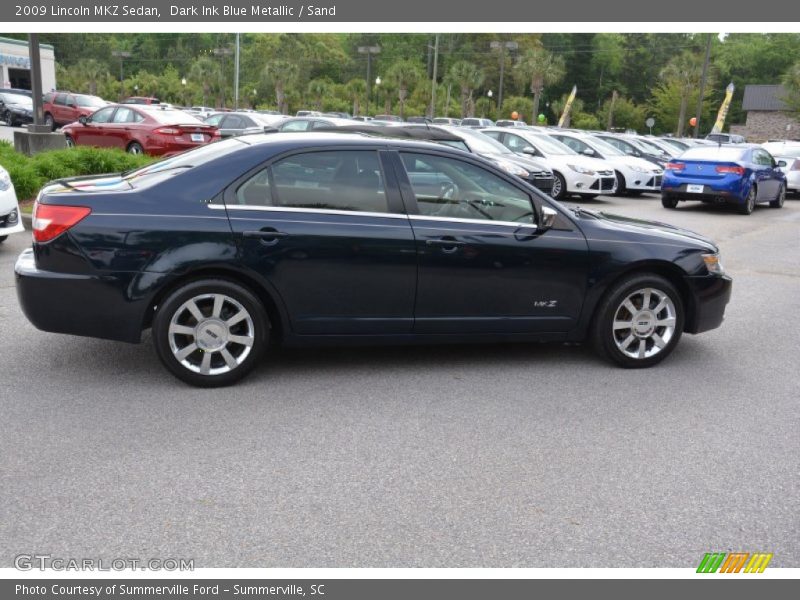 Dark Ink Blue Metallic / Sand 2009 Lincoln MKZ Sedan