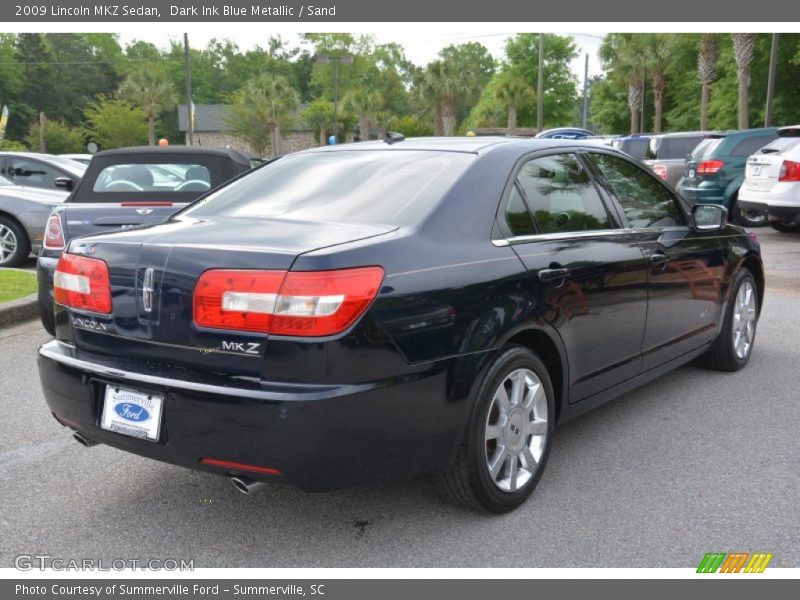 Dark Ink Blue Metallic / Sand 2009 Lincoln MKZ Sedan