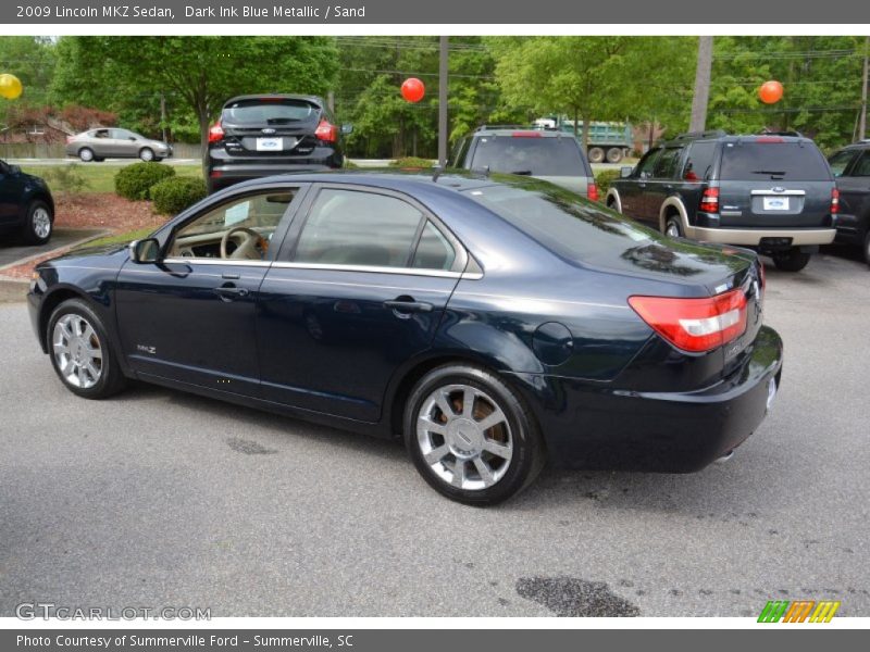 Dark Ink Blue Metallic / Sand 2009 Lincoln MKZ Sedan