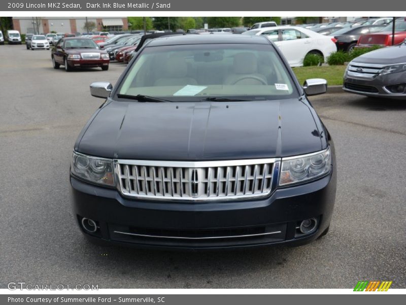 Dark Ink Blue Metallic / Sand 2009 Lincoln MKZ Sedan