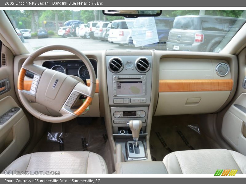 Dark Ink Blue Metallic / Sand 2009 Lincoln MKZ Sedan