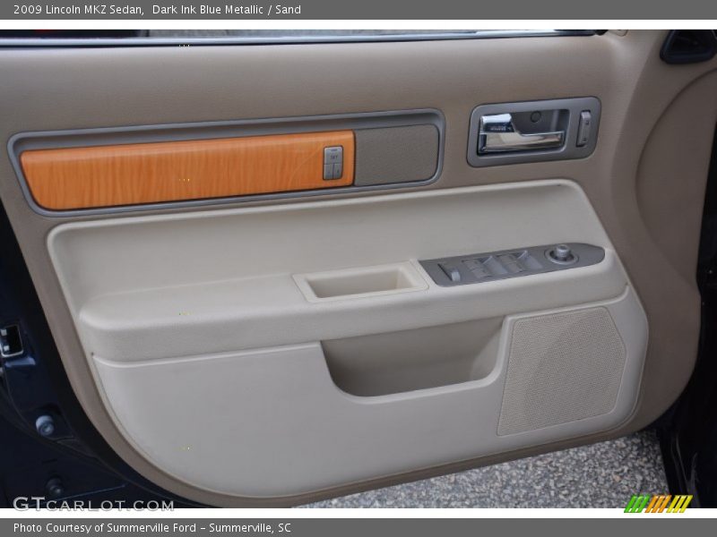 Dark Ink Blue Metallic / Sand 2009 Lincoln MKZ Sedan