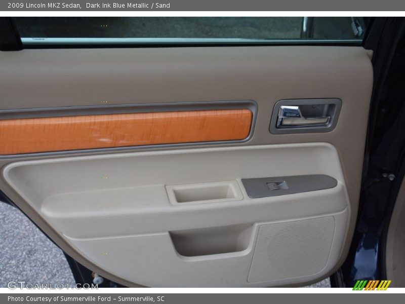 Dark Ink Blue Metallic / Sand 2009 Lincoln MKZ Sedan