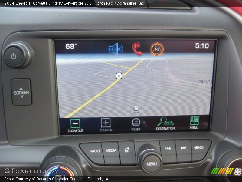 Navigation of 2014 Corvette Stingray Convertible Z51
