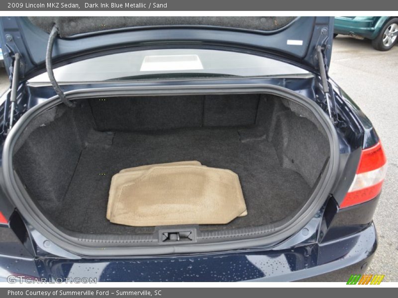 Dark Ink Blue Metallic / Sand 2009 Lincoln MKZ Sedan