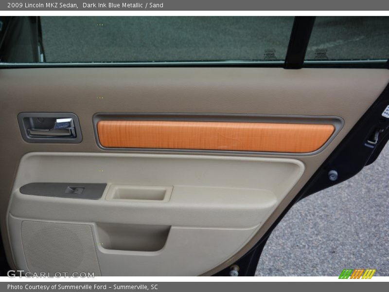 Dark Ink Blue Metallic / Sand 2009 Lincoln MKZ Sedan