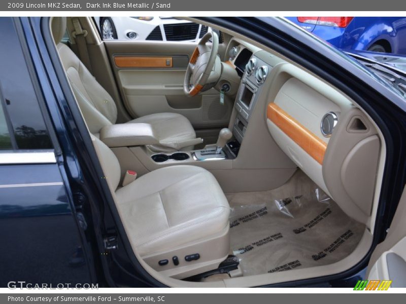 Dark Ink Blue Metallic / Sand 2009 Lincoln MKZ Sedan