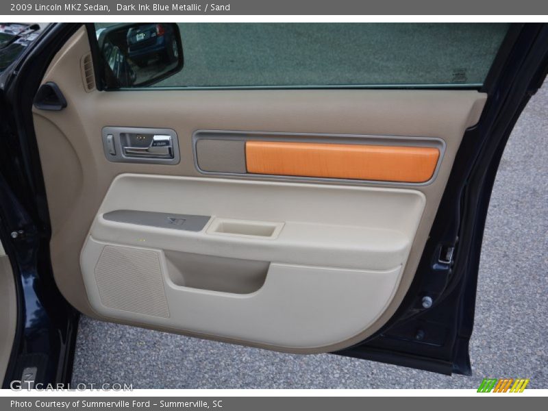 Dark Ink Blue Metallic / Sand 2009 Lincoln MKZ Sedan